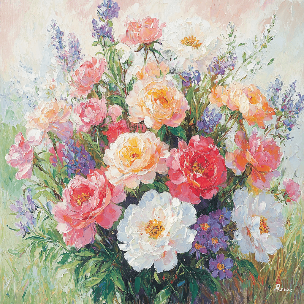Renoir Inspired Fragrant Blooms Paint By Numbers Kits