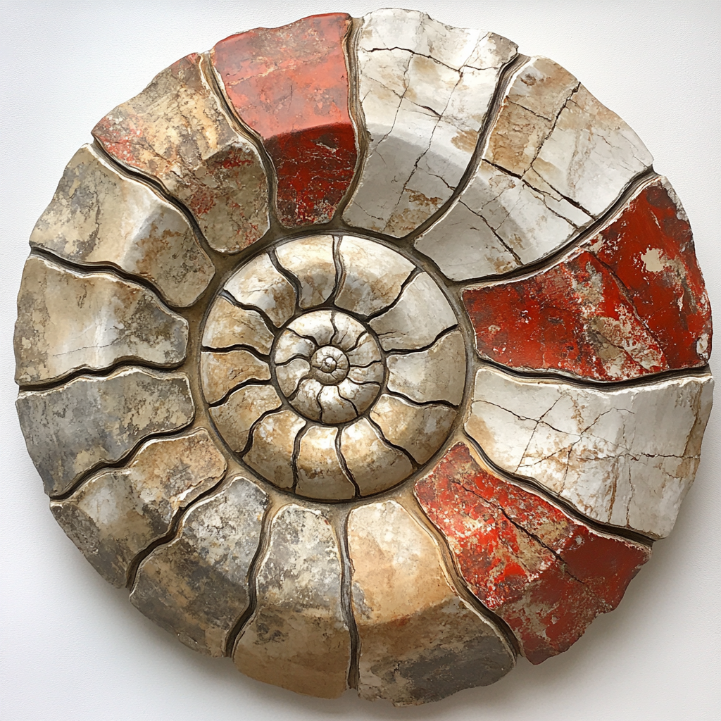 Michelangelo Inspired Celestial Fossil Spiral Painting by numbers kit