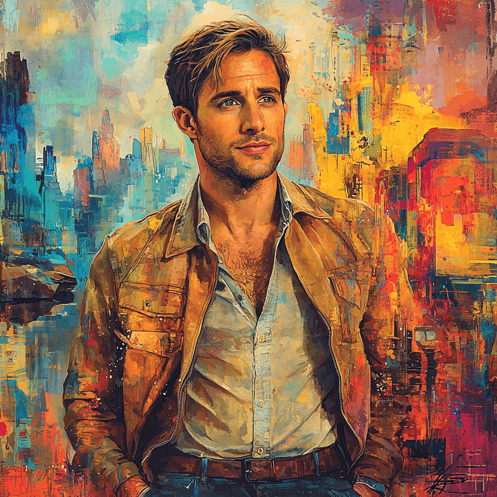 Ryan Gosling: The Enigmatic Dreamer Of Cinema Painting Number Kit