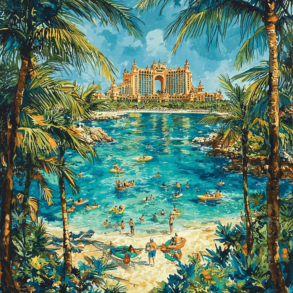 Nassau's Atlantis Resort Number Painting