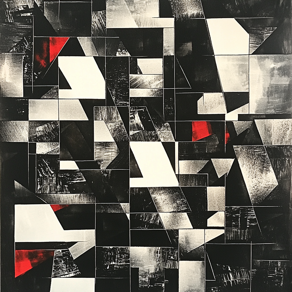 Kazimir Malevich Inspired Spatial Reflections Numbered Painting Kits