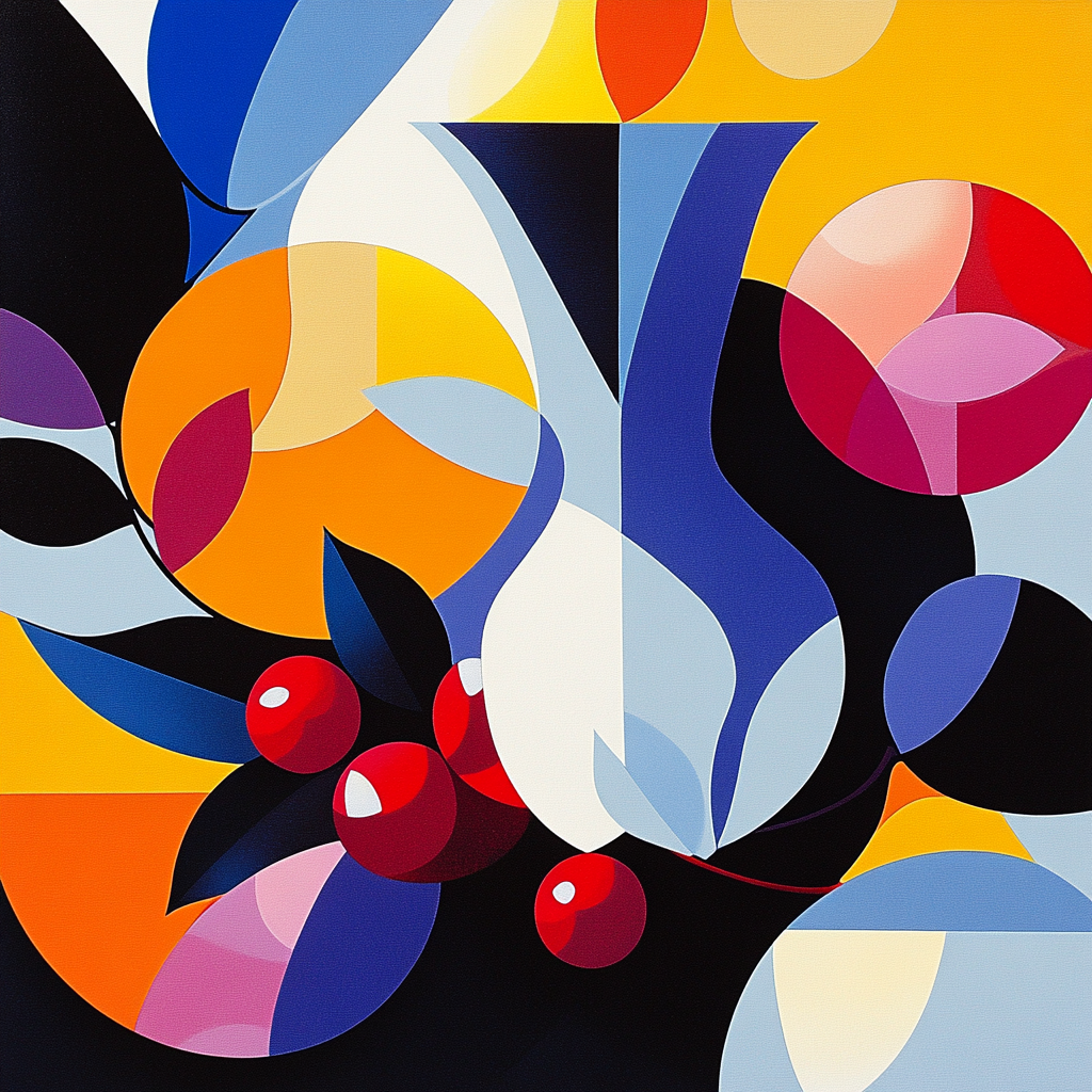 Pablo Picasso Inspired Fractured Still Life With Vase Motifs Paint by numbers kits