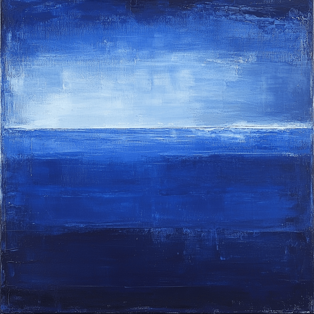 Mark Rothko Inspired Harmony In Galactic Blues Paint By Numbers