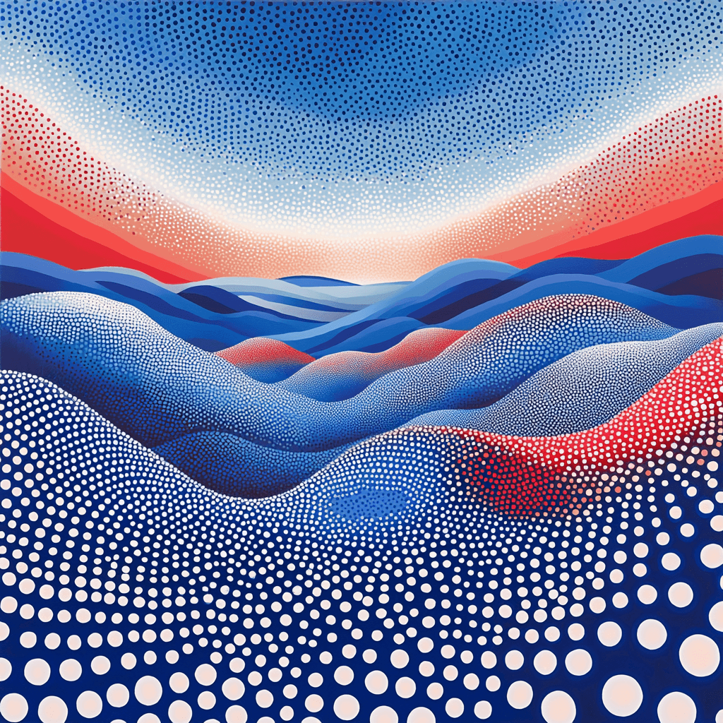 Yayoi Kusama Inspired Dreamscape Of Dots Paint By Number