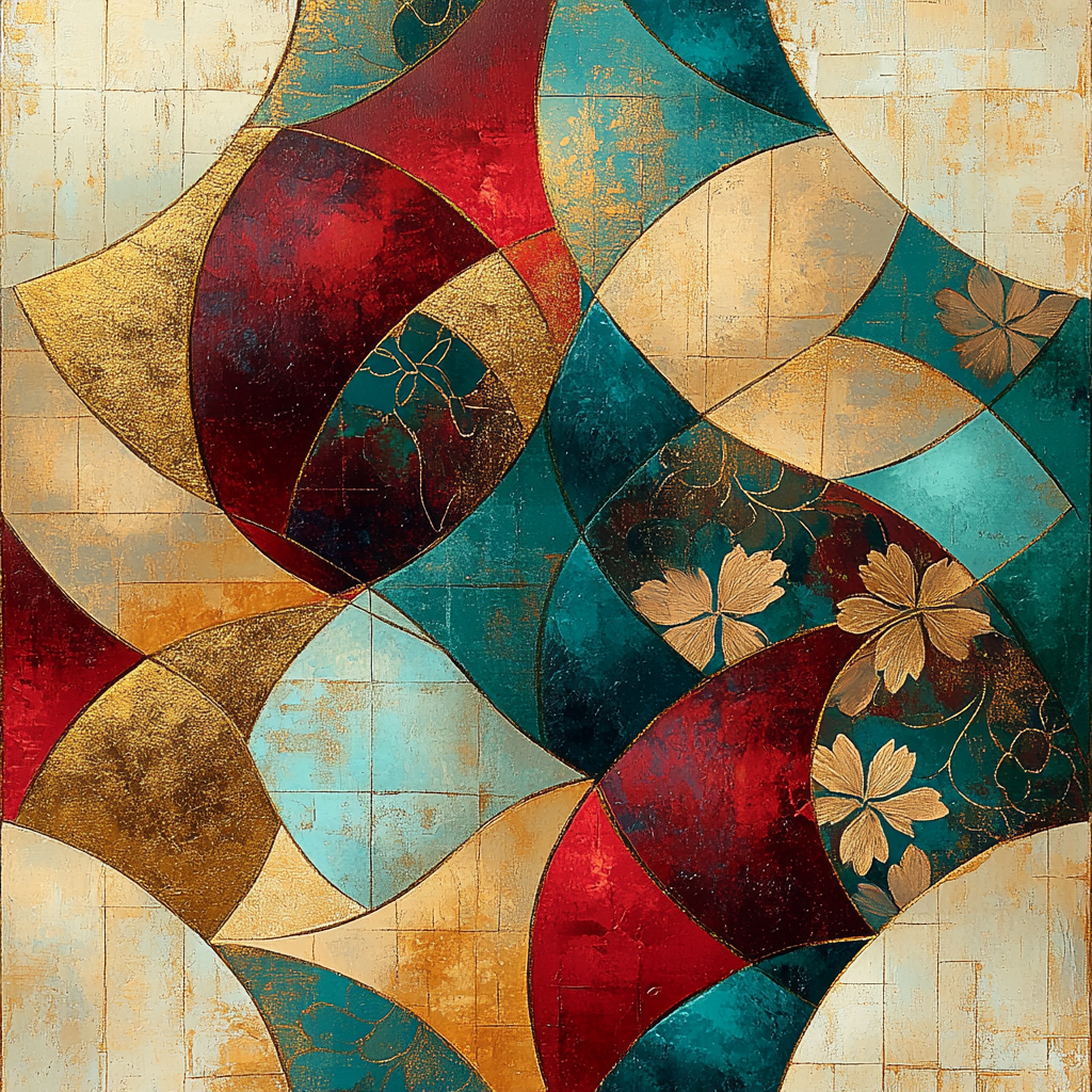 Gustav Klimt Inspired Mosaic Of Emotions paint by numbers