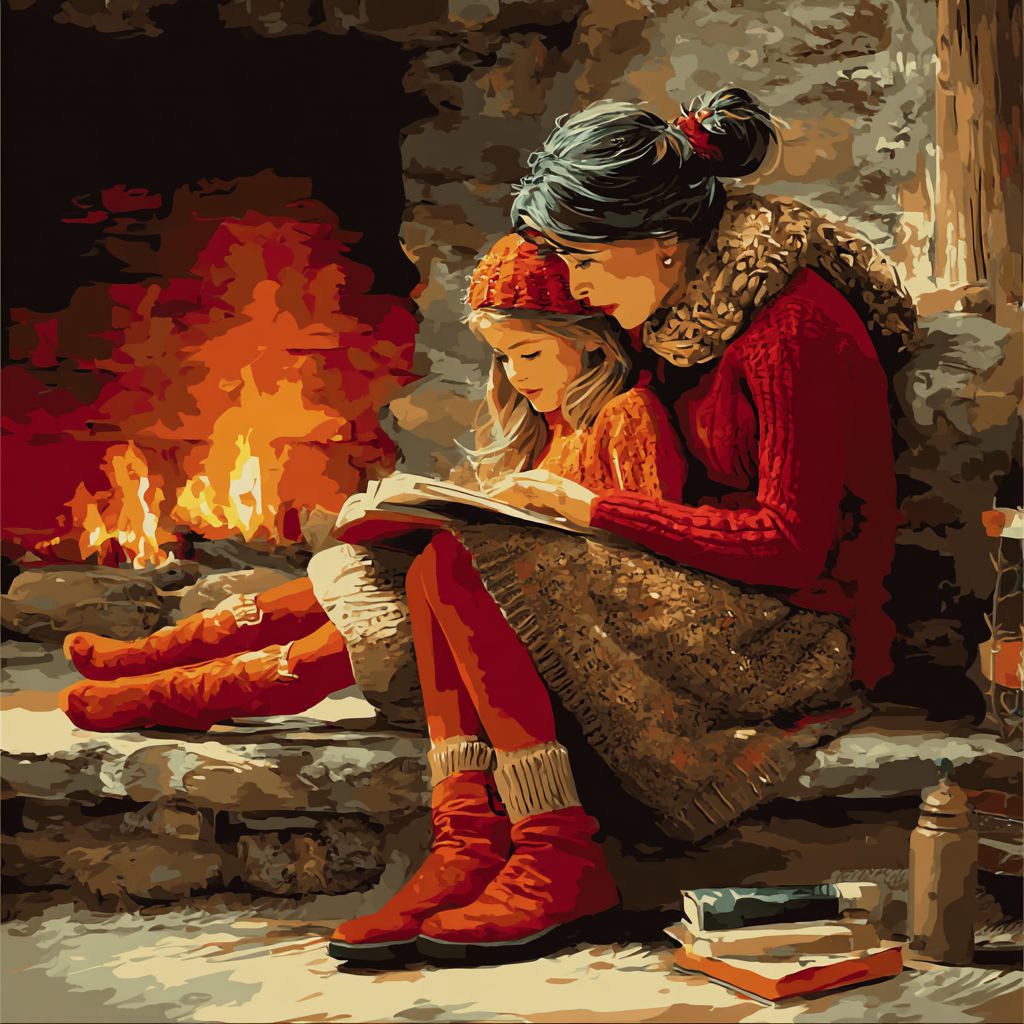 Cozy Fireside Moments Paint By Number