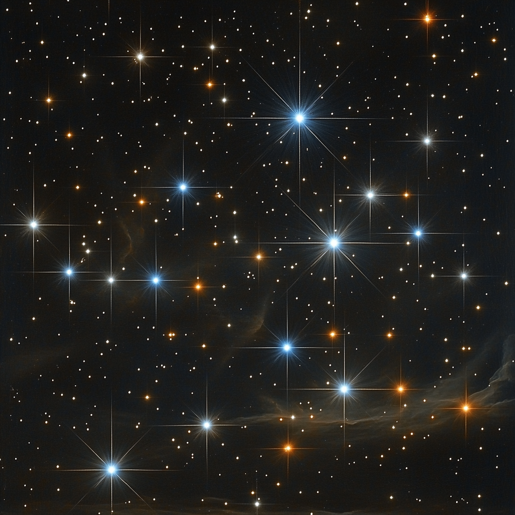 Caravaggio Inspired Starfield Threshold Paint by numbers kits