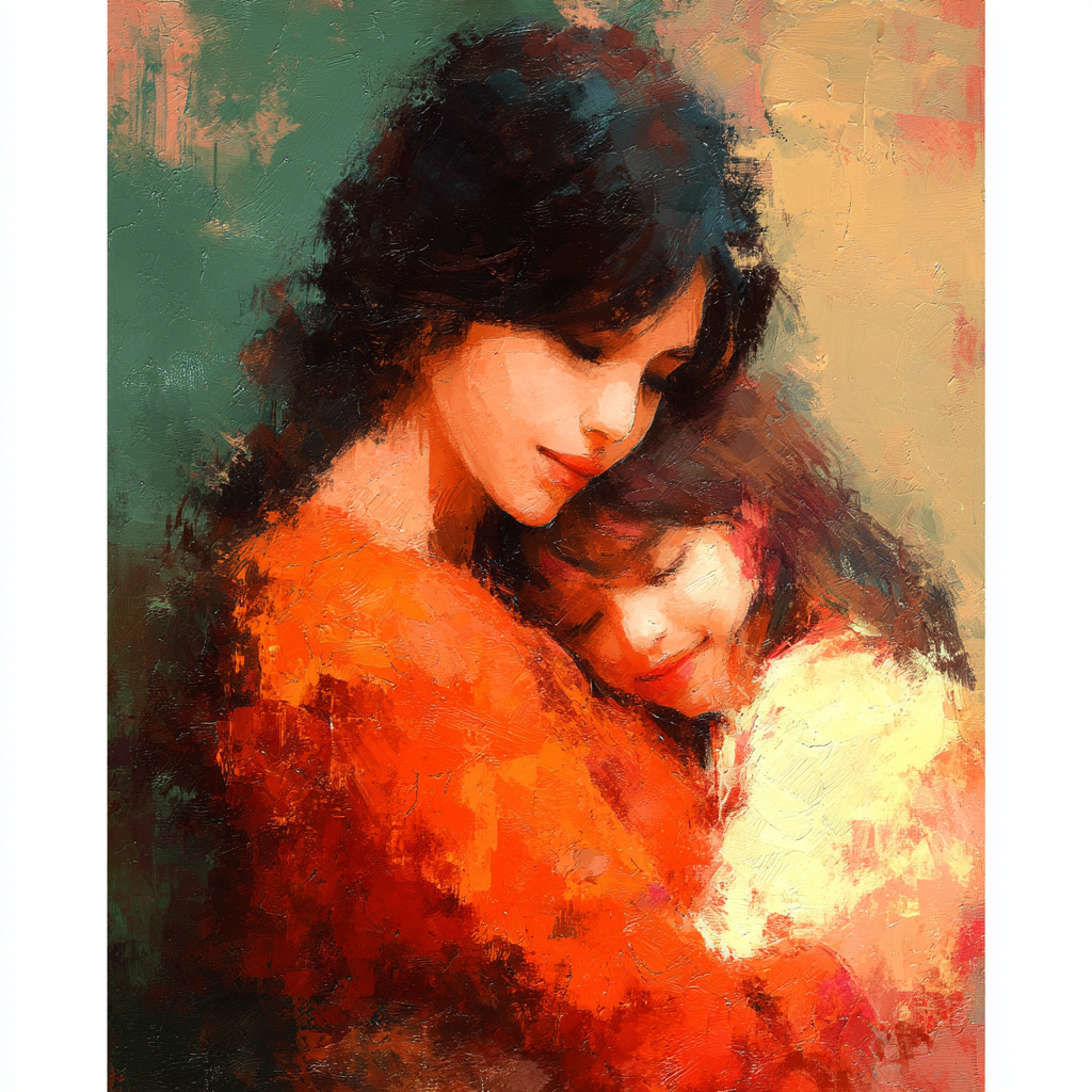 A Warm Hug From Mom Paint By Color