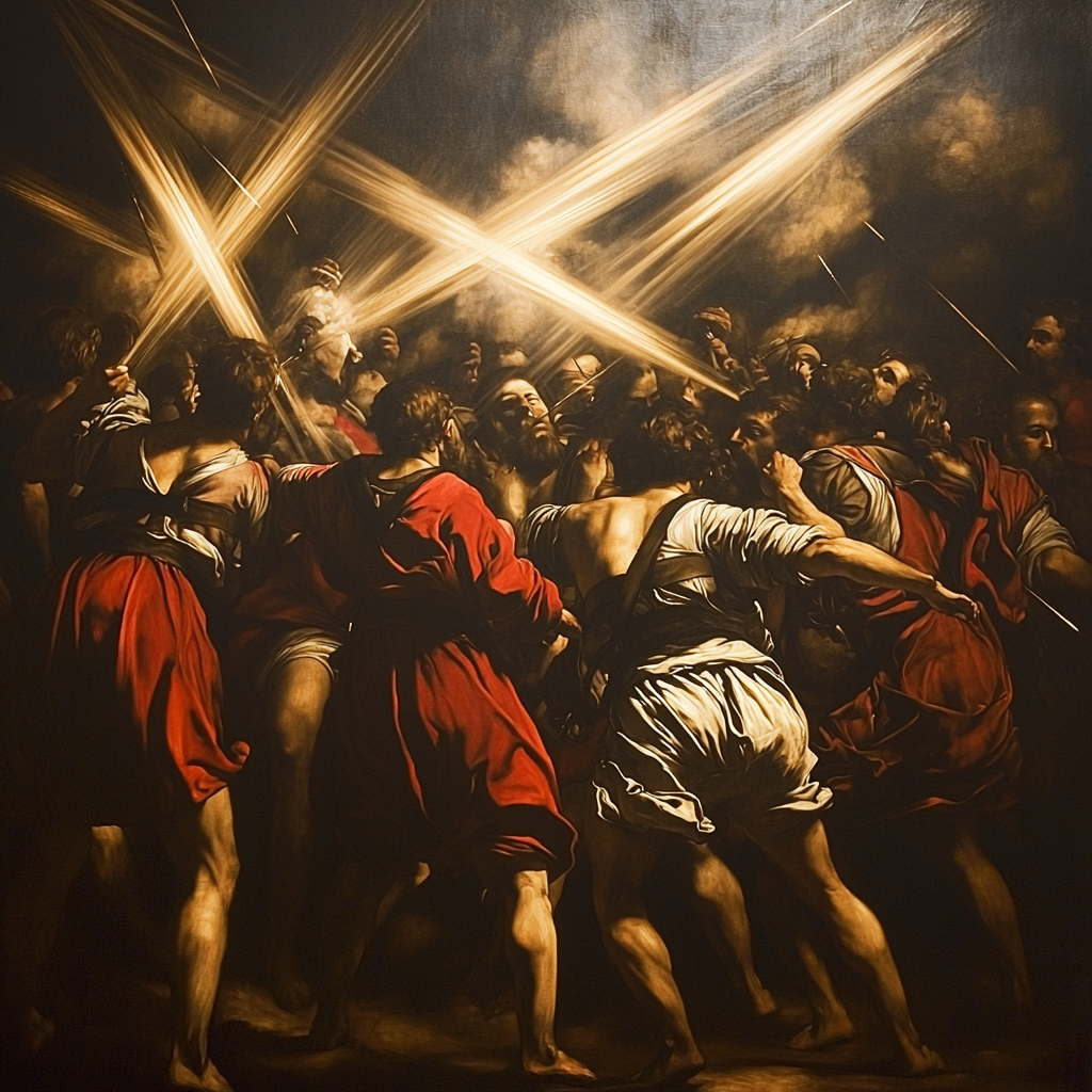 Caravaggio Inspired Eclipsing Duality Painting Number Kit