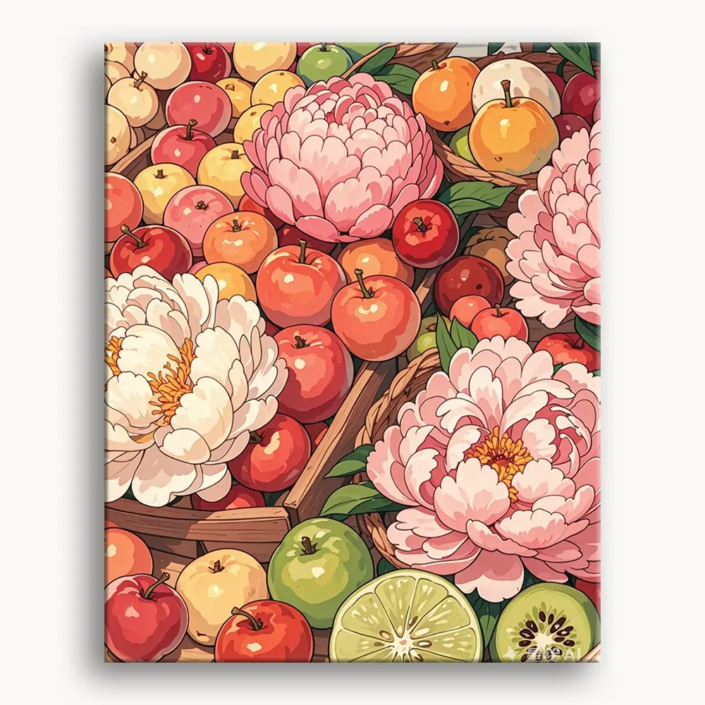 Happy Painting Exclusive DIY Paint by Number Kit Stress Relief Relaxation Toys Beginner Painting Kits Handicrafts with Lions Flowers & Birds Designs