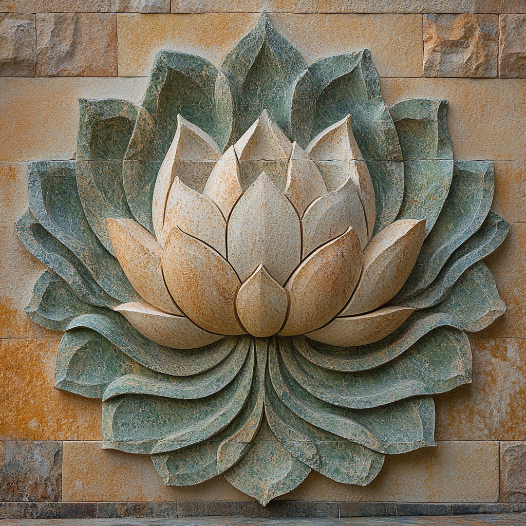 Michelangelo Inspired Lotus Petrification Numbered painting kits