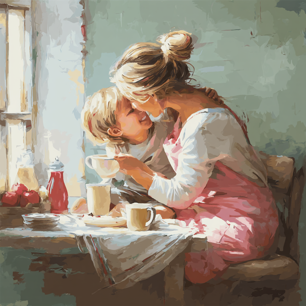Morning Hugs And Smiles Paint By Color