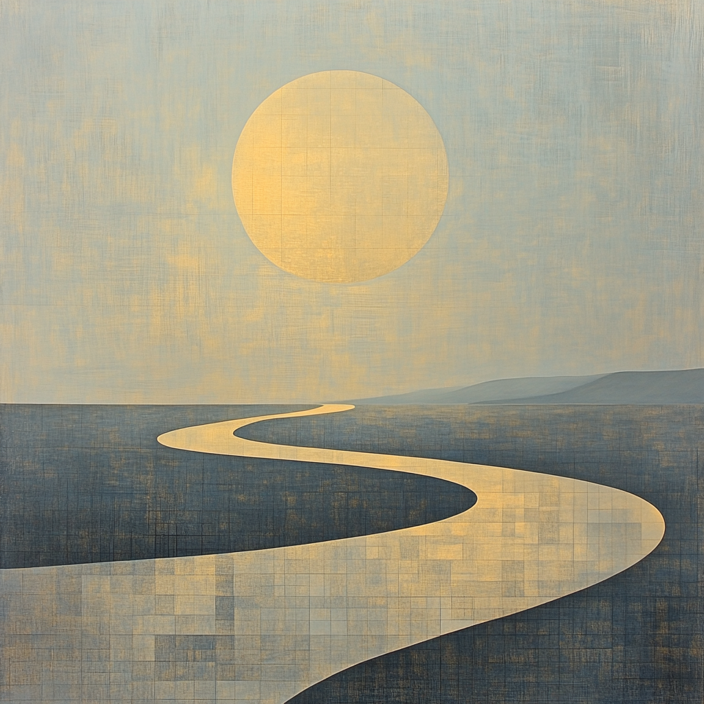 Paul Klee Inspired Lunar Topography Numbered painting kits