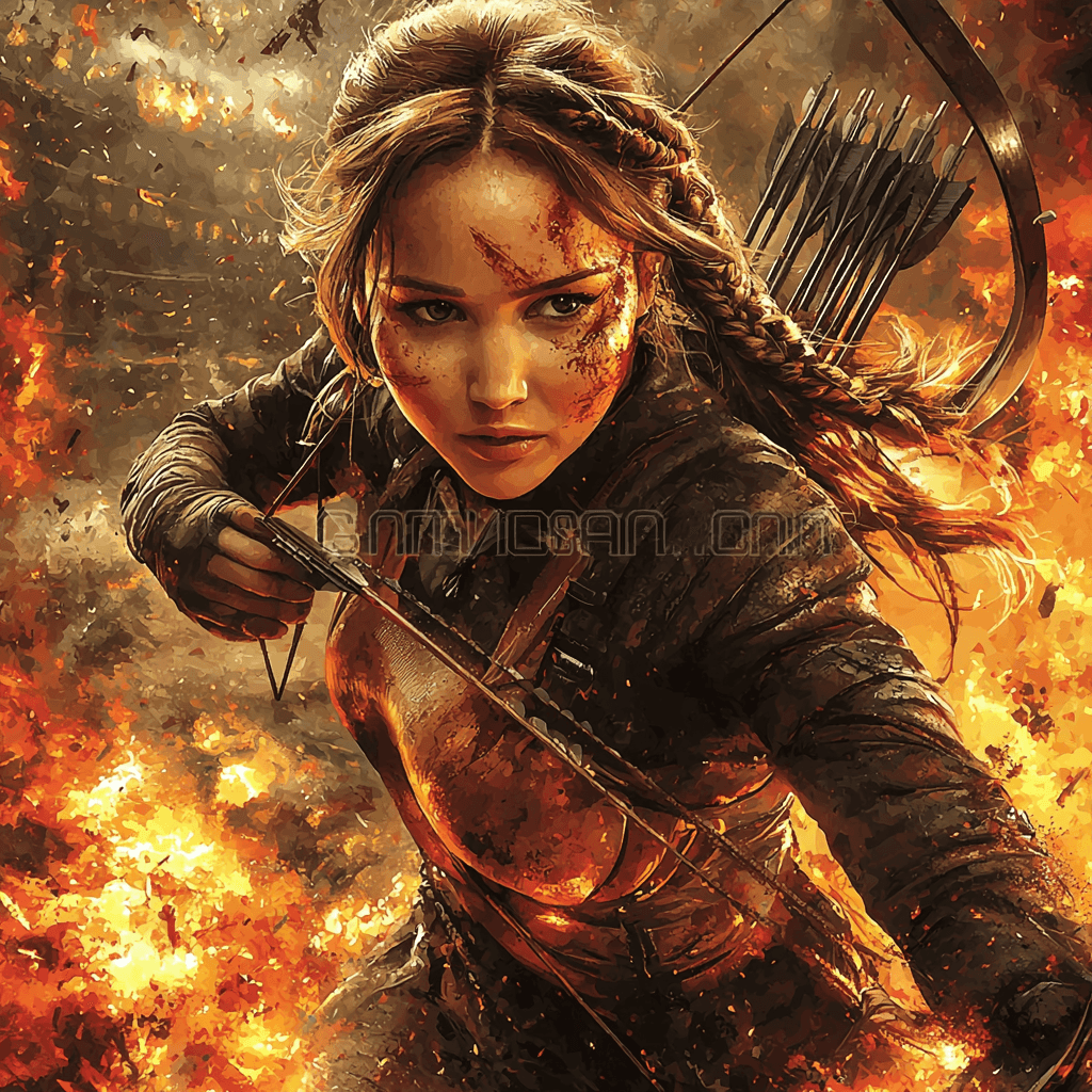 Jennifer Lawrence: From Hunger Games To Stardom Paint By Numbers Art