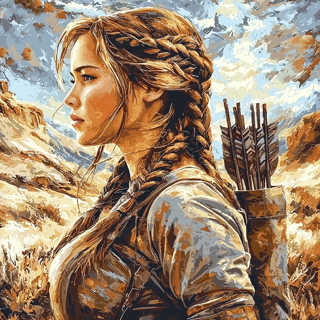 Jennifer Lawrence: The Fire Of A Hunger Games Icon Numbered Painting Kits