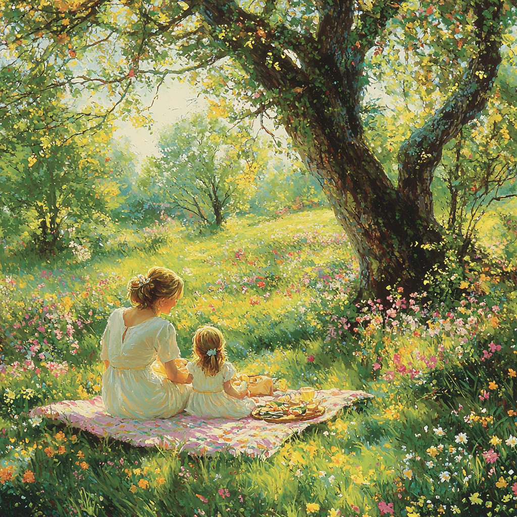 A Mother’s Touch In Nature Paint By Number