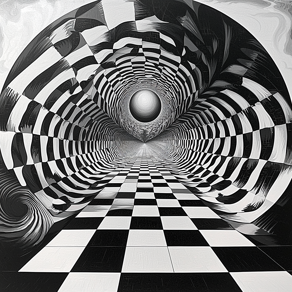 M.C. Escher Inspired Fractal Dreamscapes Numbered Painting Kits