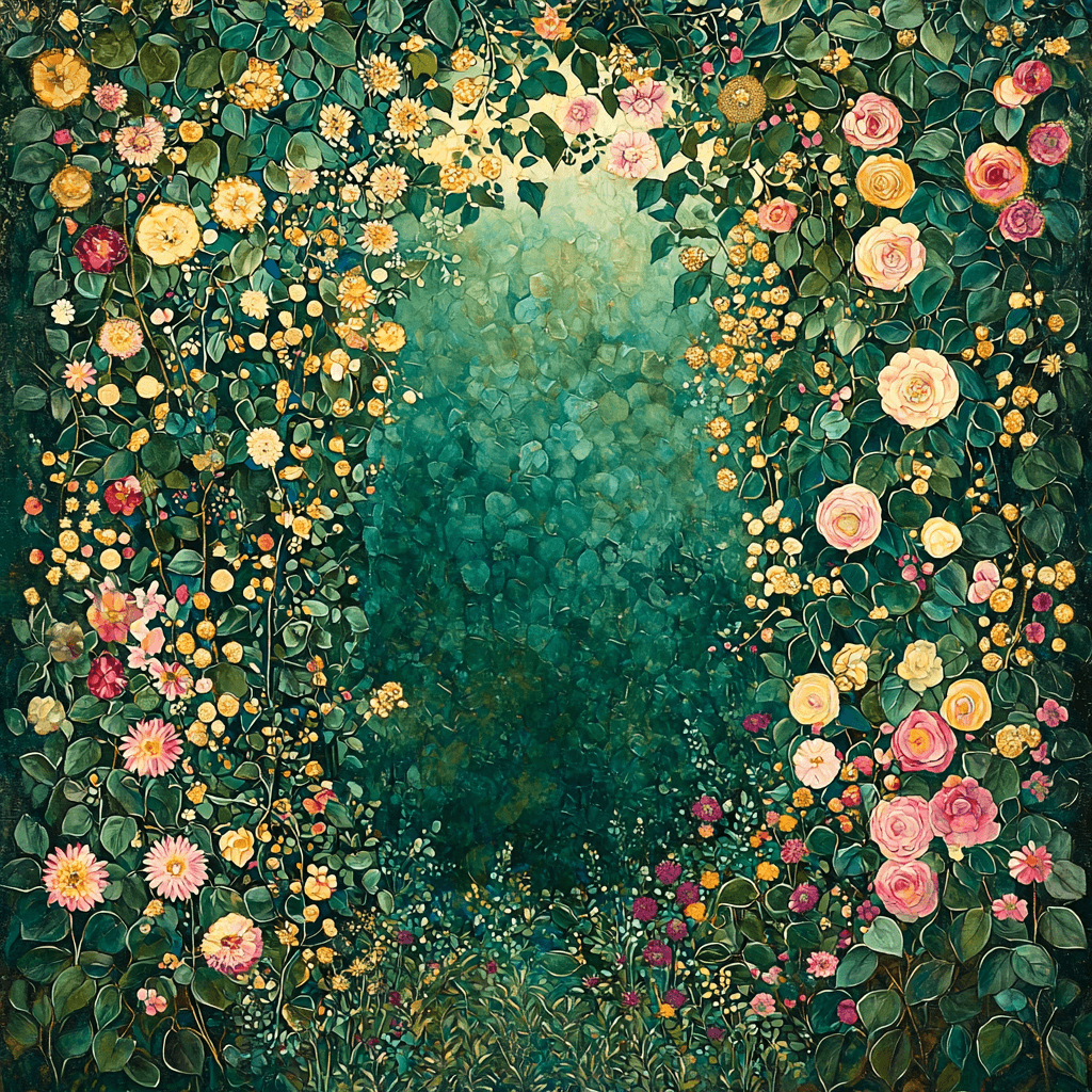 Gustav Klimt Inspired Garden Of Whispers Painting By Numbers Kit