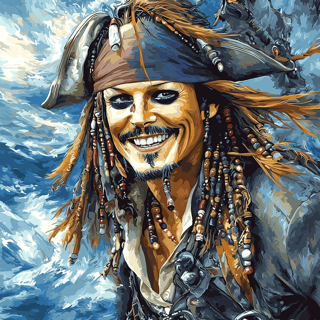 Johnny Depp: Enigmatic Visions From Sparrow To Scissorhands Paint By Numbers Kits