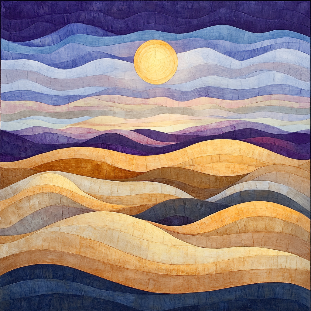 Georgia OKeeffe Inspired Rolling Mesa In Golden Light Number painting