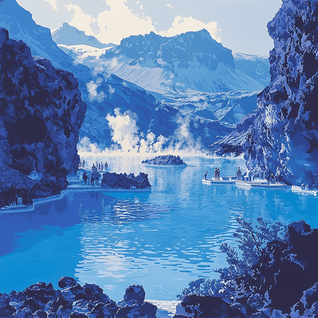 Blue Lagoon Spa Paint By Number