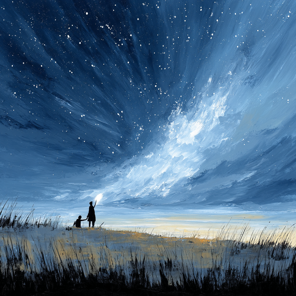 Hugging The Stars Number Painting