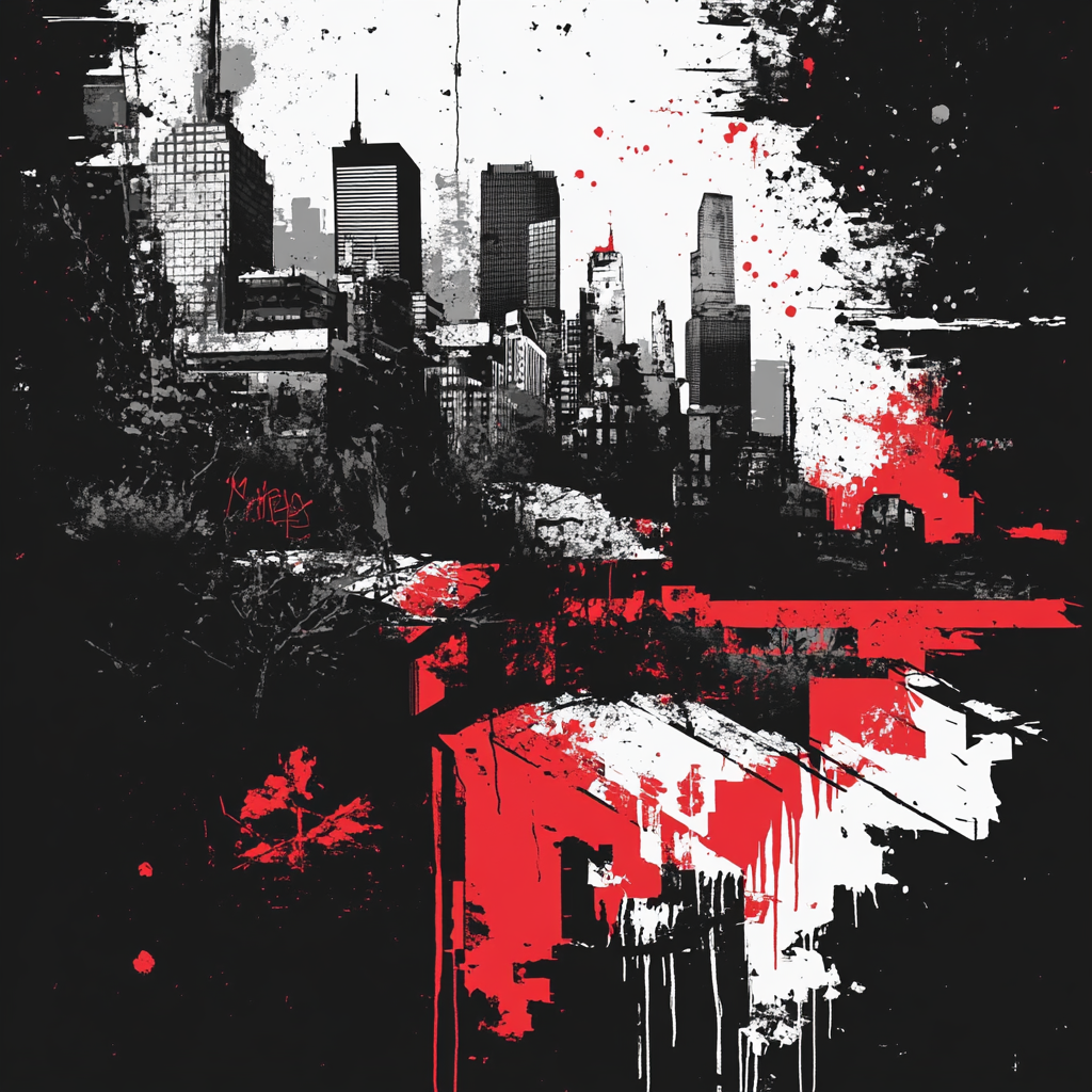 Banksy Inspired Urban Dystopia Paint by numbers kits