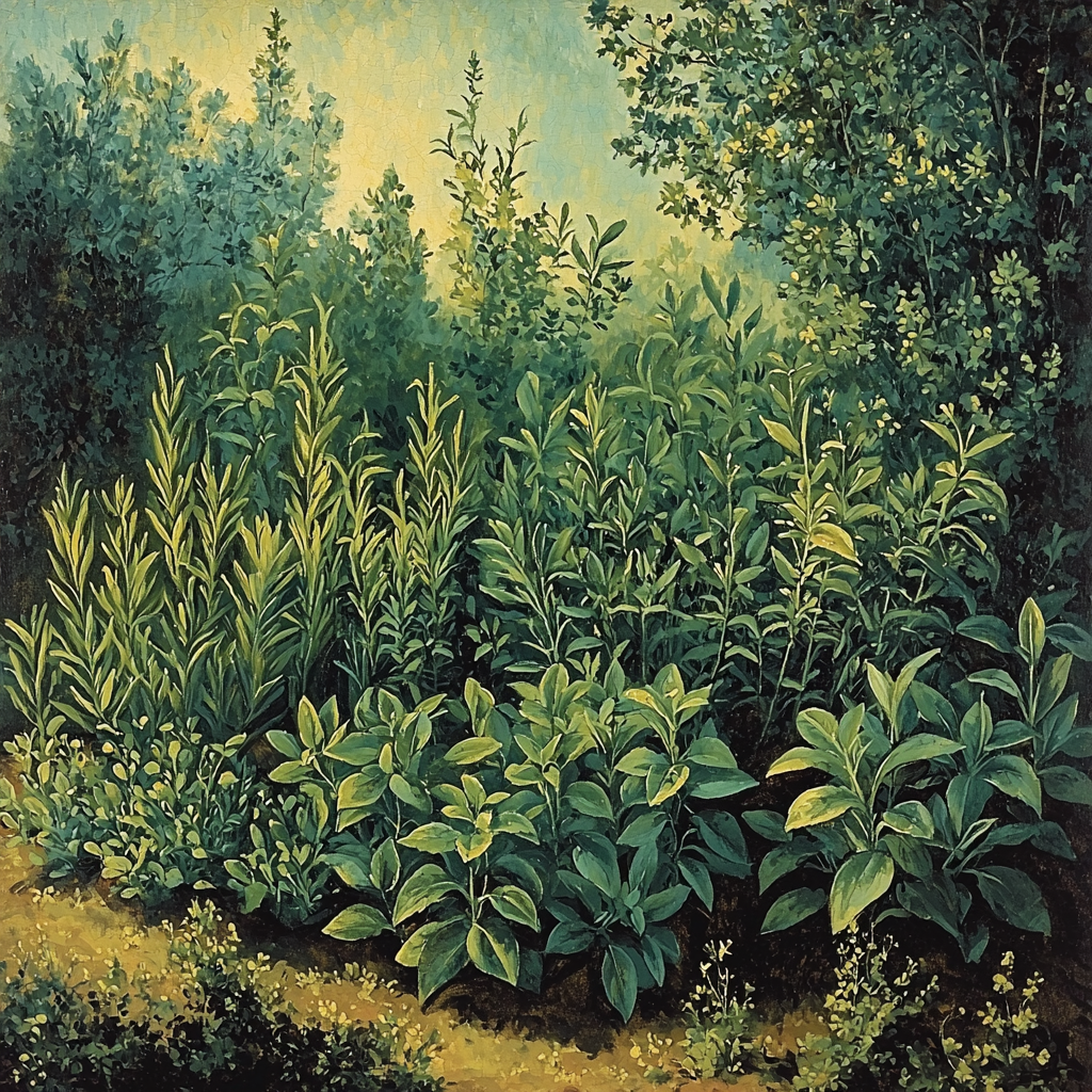 Chardin Inspired Herb Garden Serenity Painting Number Kit
