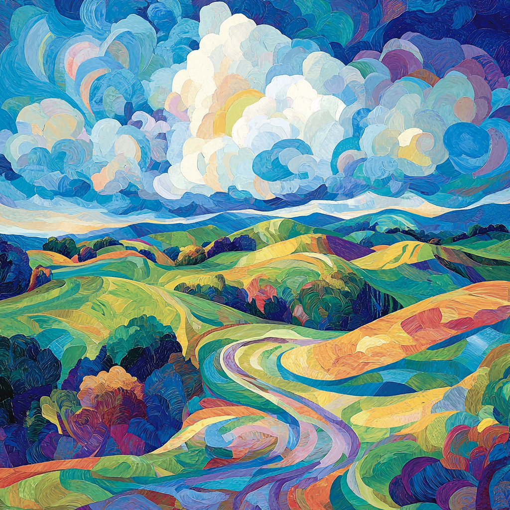 Paul Cézanne Inspired Whimsical Watercolor Hues DIY Paint By Numbers