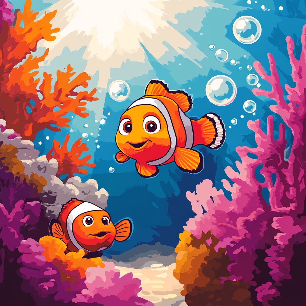 Nemo Coral Adventure painting number kit