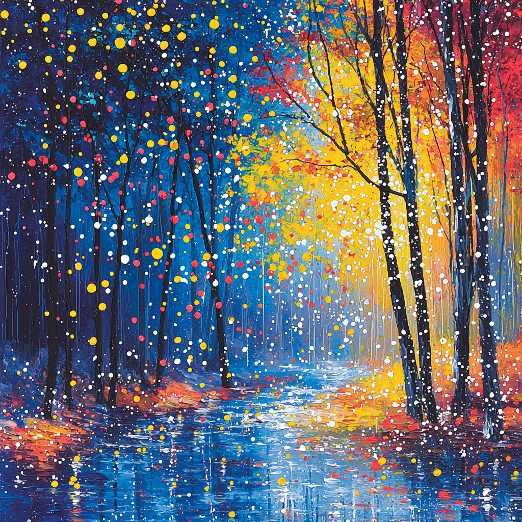Laughing In The Rain Painting Number Kit