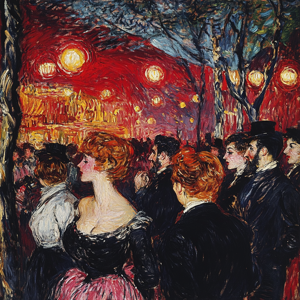 Henri De Toulouse-Lautrec Inspired Cabaret Night DIY paint by numbers