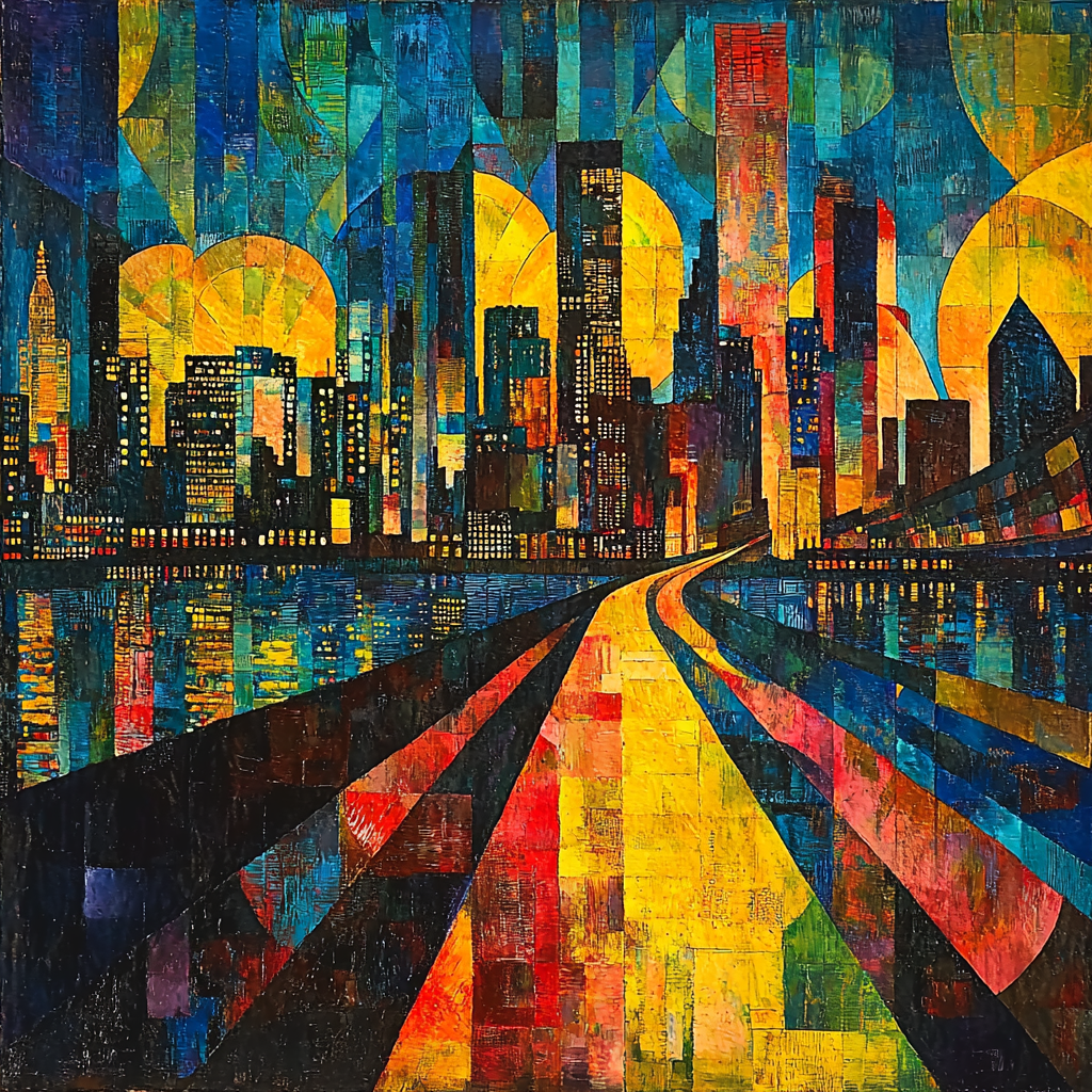 Robert Delaunay Inspired Electric Horizon Numbered Painting Kits