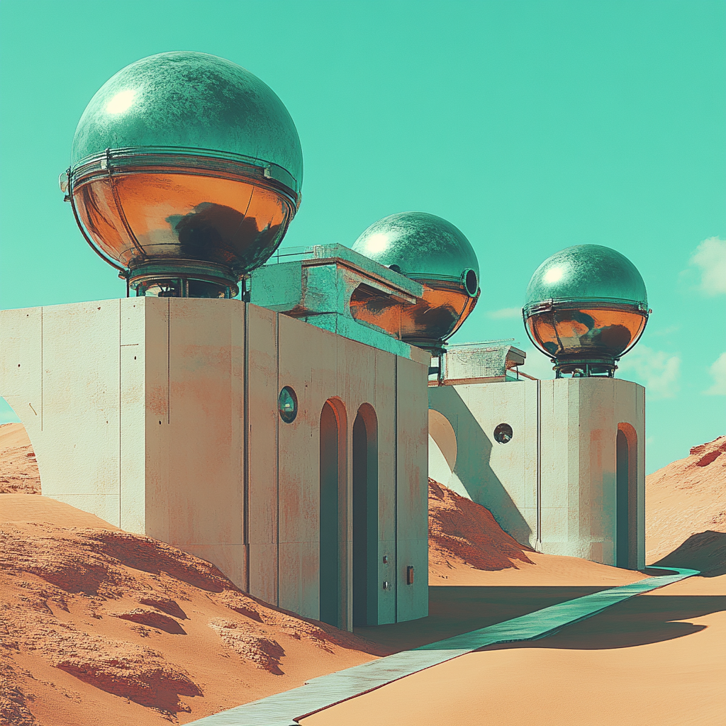 Dali Inspired Desert Observatory painting number kit