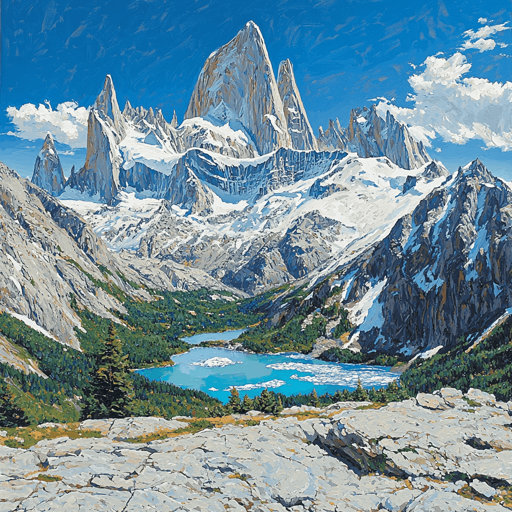 Mount Fitz Roy Numbered Painting Kits