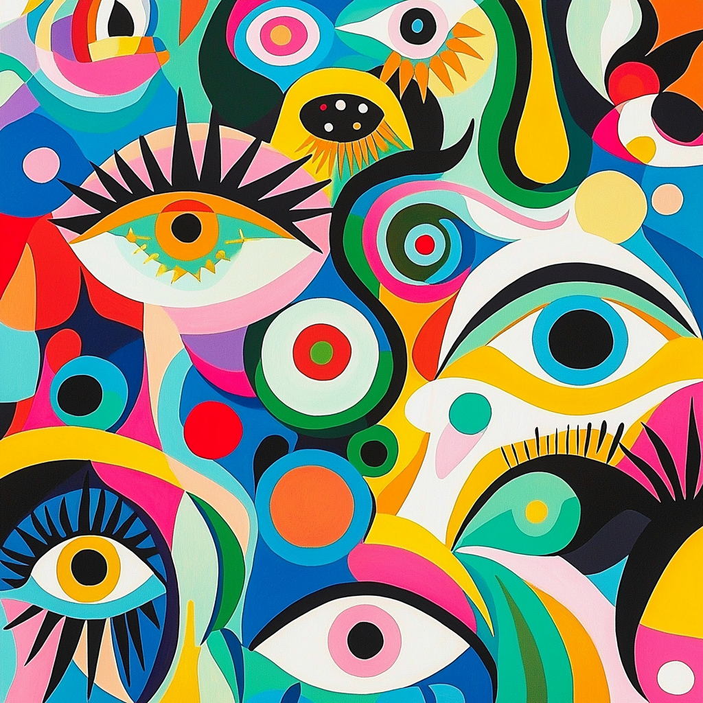 Joan Miró Inspired Mystic Symbols DIY Paint By Numbers