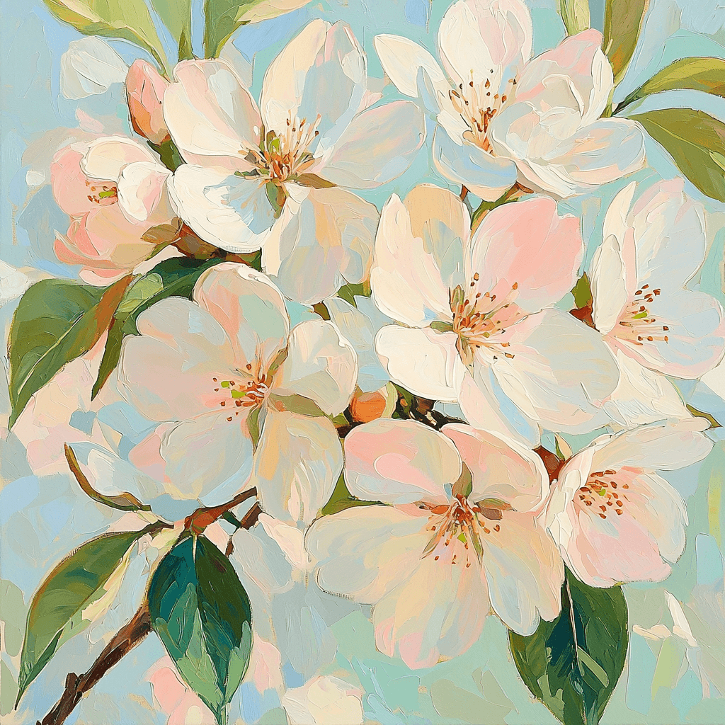 Monet Inspired Blossoming Spring Paint By Color