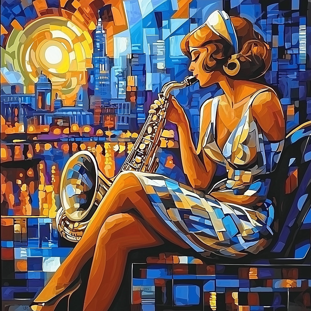 Tamara De Lempicka Inspired Jazz Age Vibe Number Painting