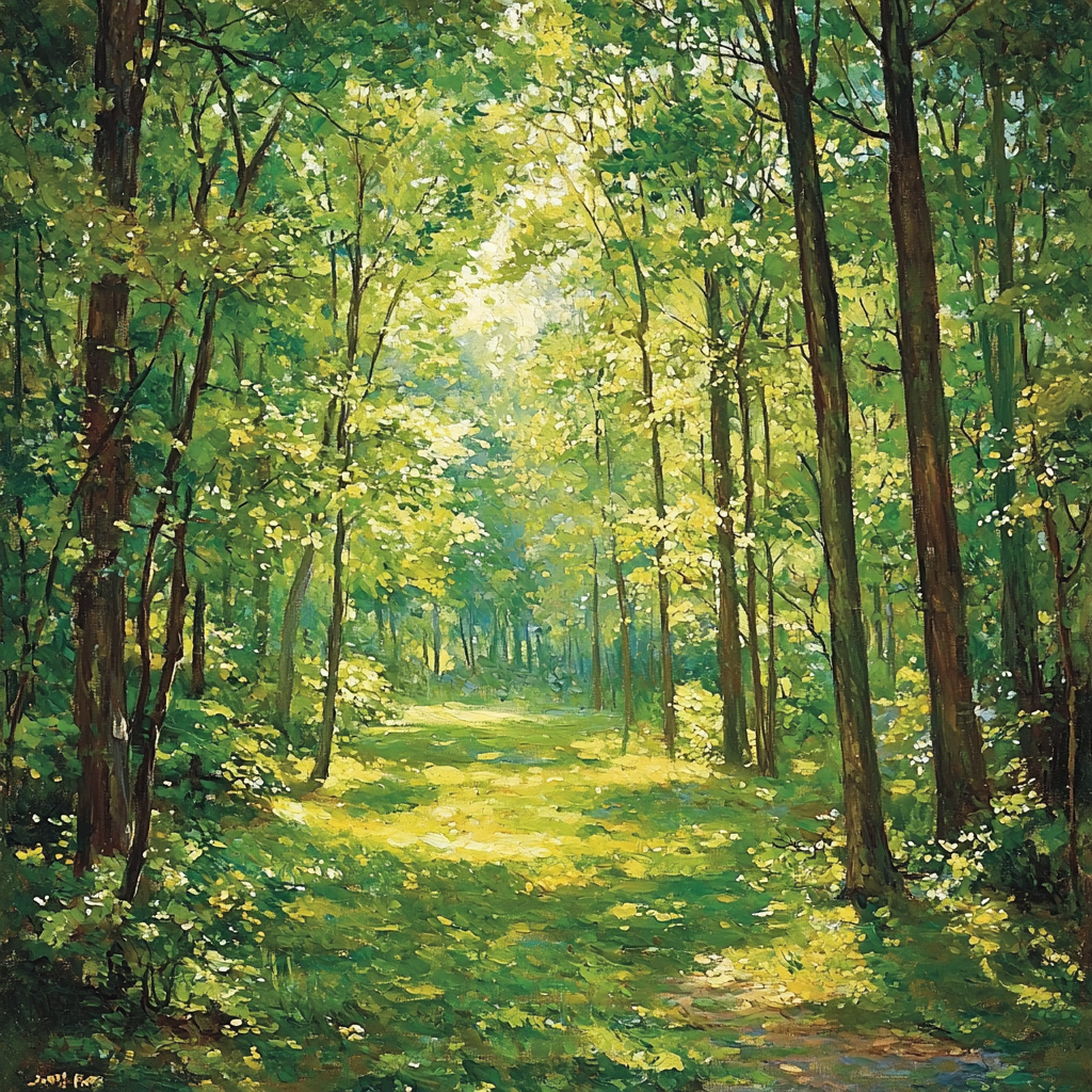 Claude Monet Inspired Enchanted Wilderness Retreat Paint By Color