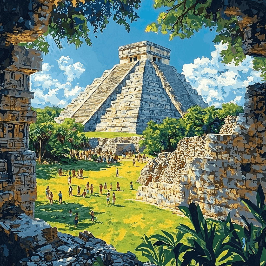 Chichen Itza Paint By Number