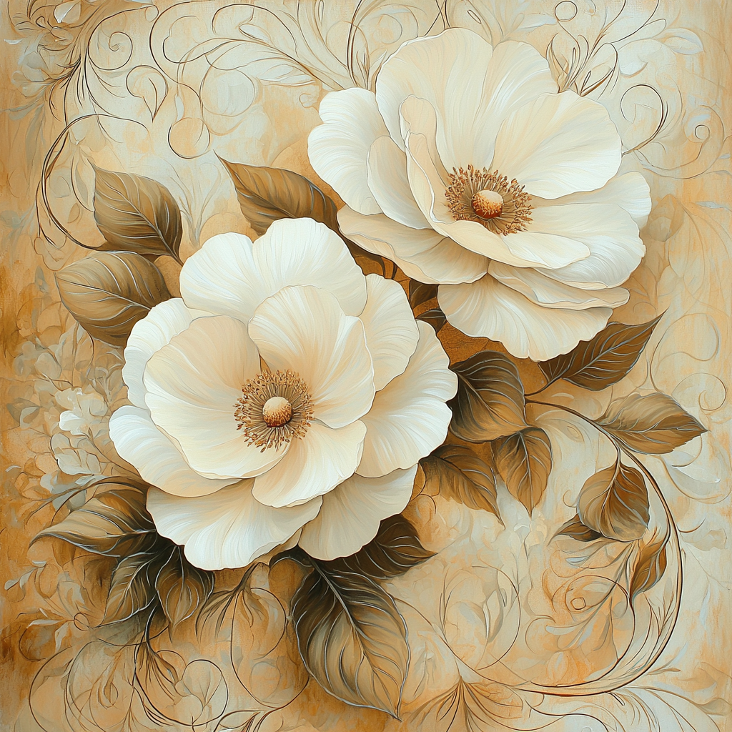 Alphonse Mucha Inspired Elysian Garden Dreams Painting Number Kit