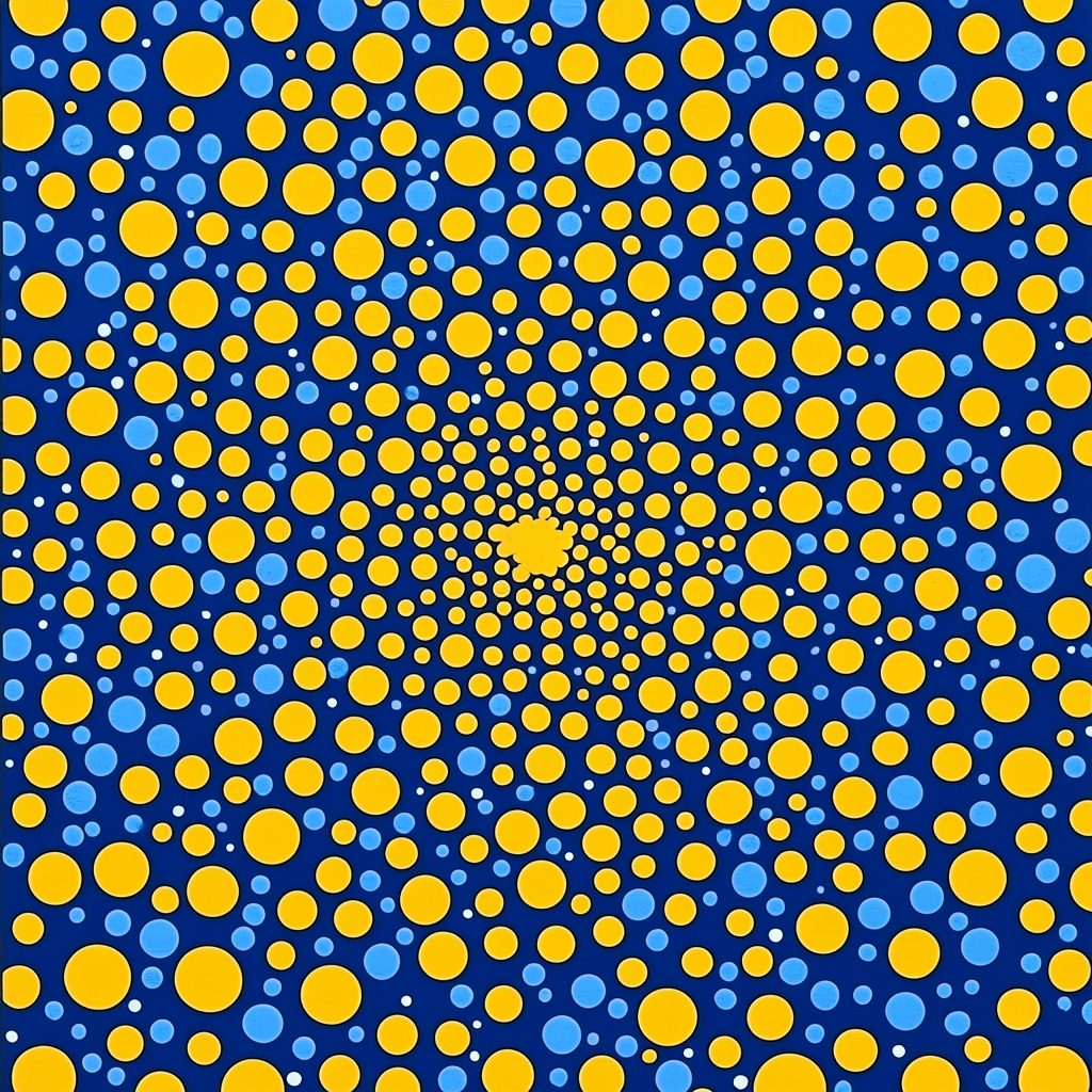 Yayoi Kusama Inspired Dot Universe Numbered Painting Kits
