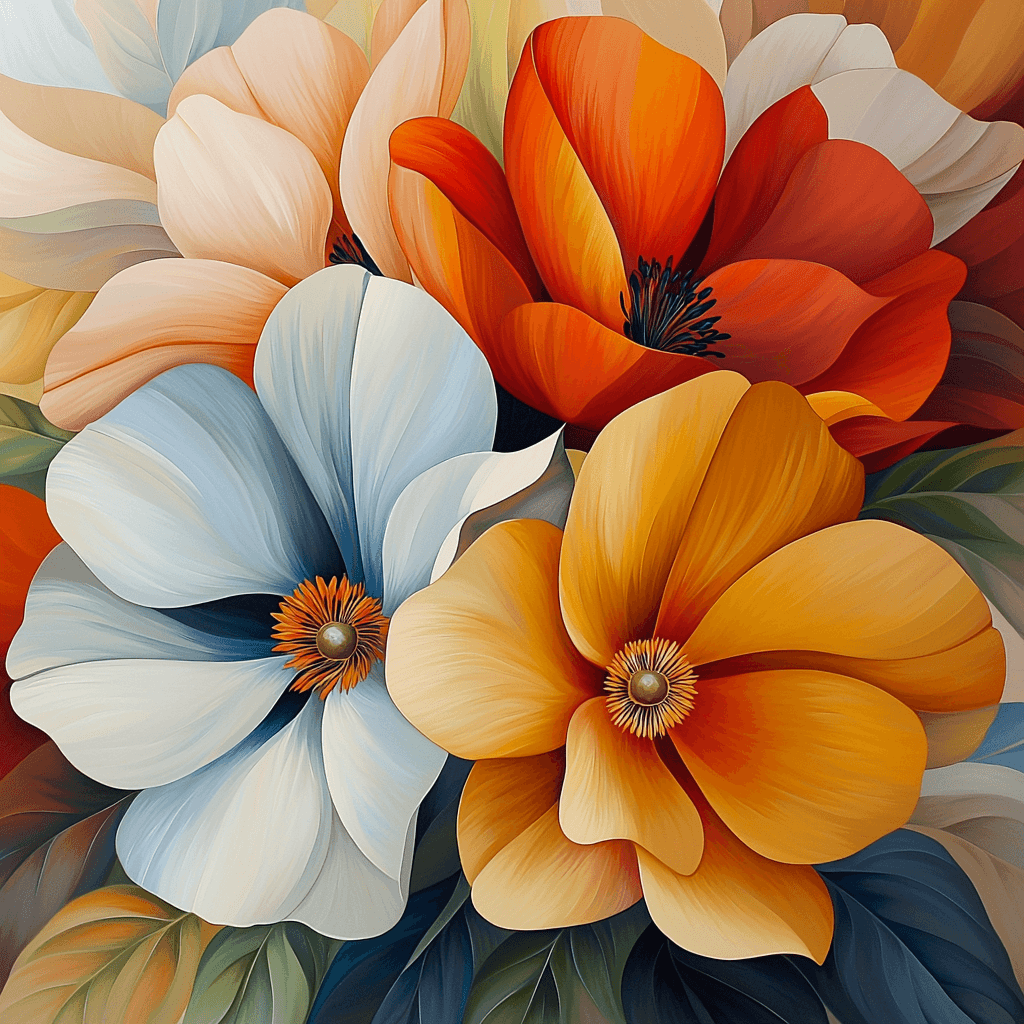 Georgia O'Keeffe Inspired Magical Flora Painting By Numbers Kit