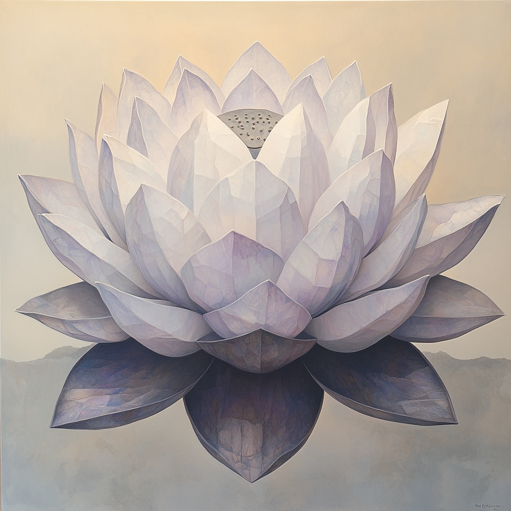 Michelangelo Inspired Crystal Lotus Paint by numbers kits
