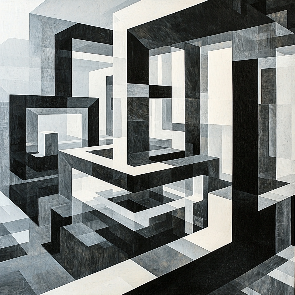 M.C. Escher Inspired Dimensional Explorations Numbered Painting Kits