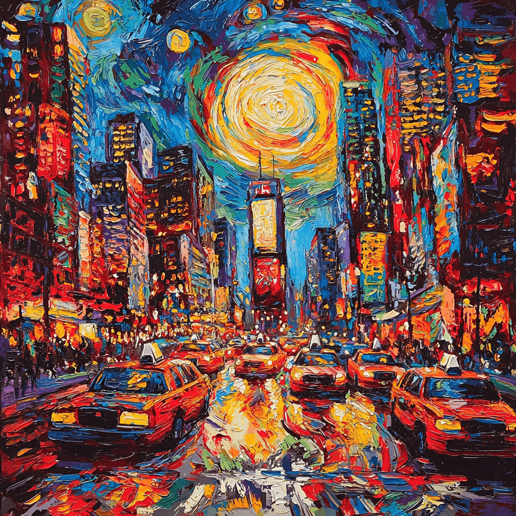 Edvard Munch Inspired Urban Dreamscape Paint By Color