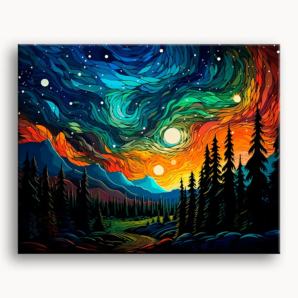 Happy Painting Exclusive DIY Paint by Number Kit Stress Relief Relaxation Toys Beginner Painting Kits Handicrafts with Lions Flowers & Birds Designs