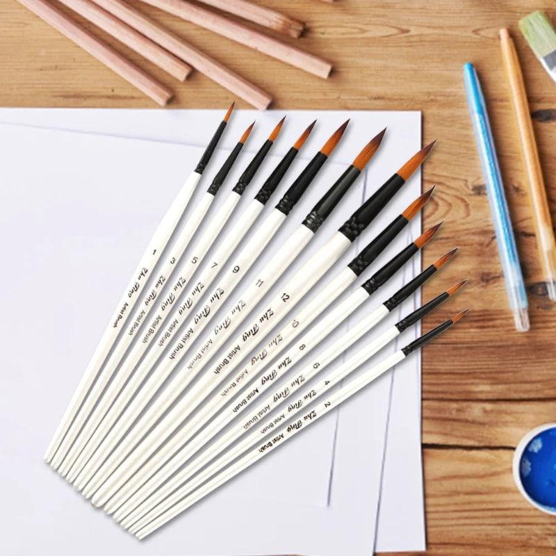 12 Piece Watercolor Brush Set - Artistry Rack