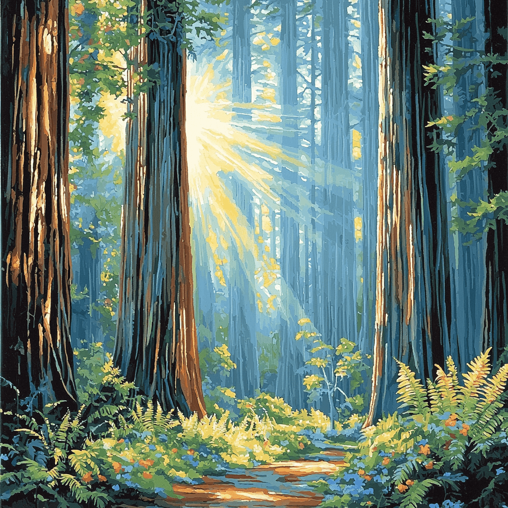 Redwood National Park - California Paint By Numbers Kits