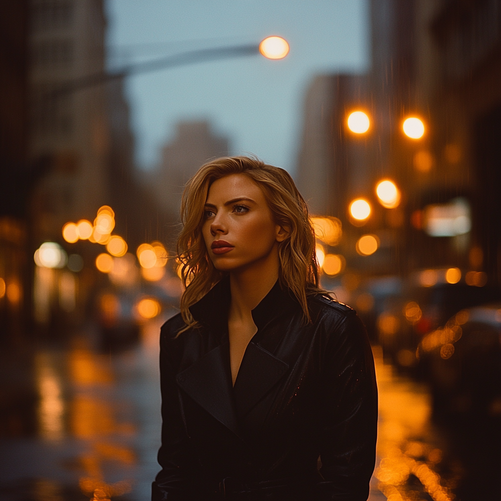 Scarlett Johansson: Quiet Shadow Of The Operative Number painting